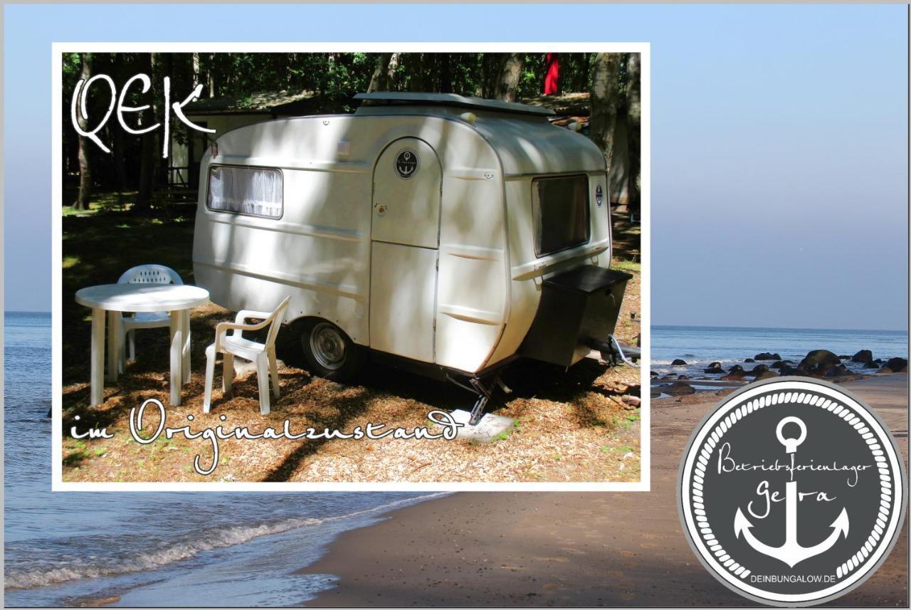 Ddr Wohnwagen Qek Direkt Am Strand Dranske Eksteriør billede